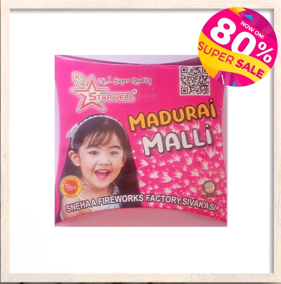 MADURAI MALLI WHITE CRACKLING TAIL STAR 