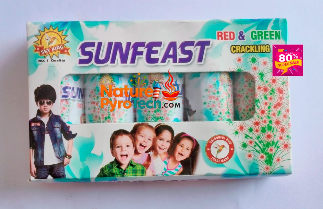 SUN FEAST RED & GREEN CRACKLING